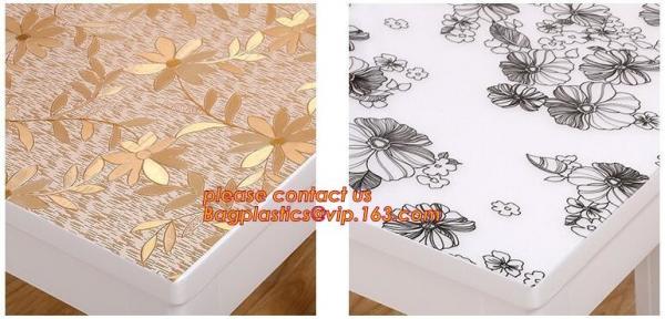 SUPER CLEAR ECO Oil proof disposable plastic tablecloth table mats frosted crystal board waterproof PVC soft glass cloth