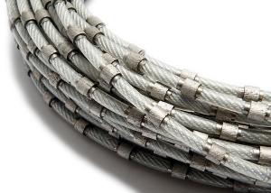 China Granite Profiling Tools Diamond Wire Saw Rope Cutting Stone 8.8mm wholesale