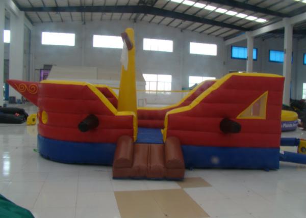 Commercial Water Park Inflatable Pirate Ship Waterproof High Durability