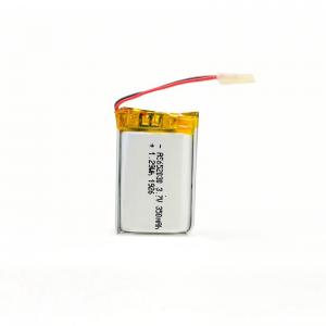 China 350mAh 3.7 V Lithium Polymer Battery CV Charge KPL652030 wholesale